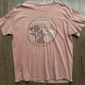 California Joshua Tree Graphic Tee - Dusty Rose
